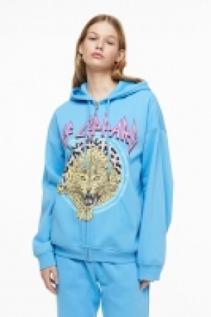 Hoodiejacke mit Print