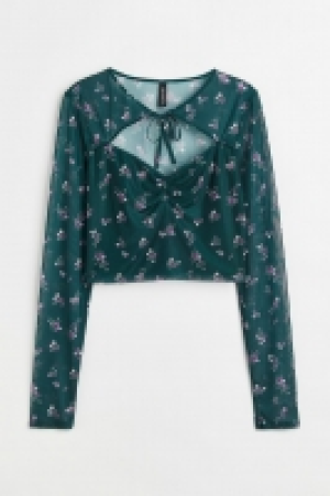 Cut-out-Shirt aus Mesh