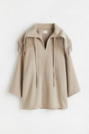 HM  Oversized Poncho mit Fransen