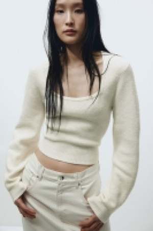 Gerippter Pullover