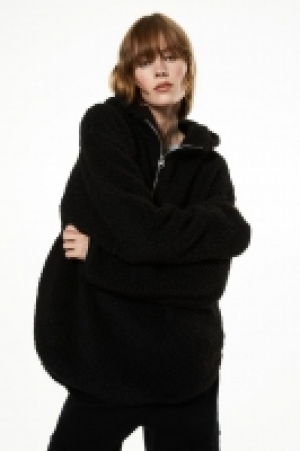 HM  Hoodie aus Teddyfleece mit Zipper