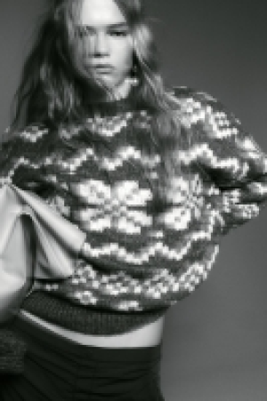 Oversized Pullover in Jacquardstrick CHF 33.95
