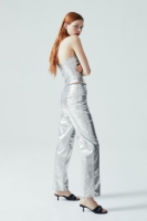 90s Gerade Hose mit Coating CHF 30.95
