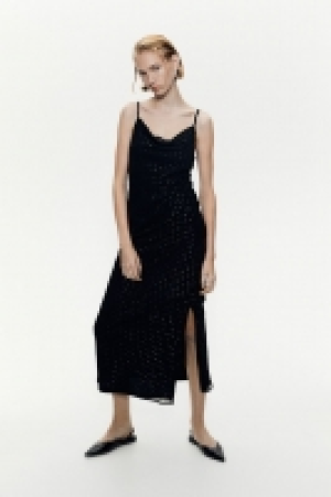 Glitzerndes Plumetis-Slipkleid