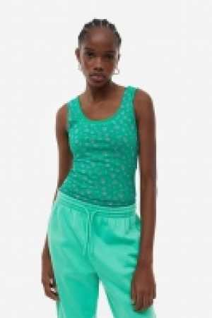 2er-Pack Pyjamatops mit Spitzenbesatz