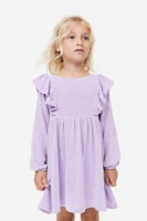 Chenille-Kleid mit Volants