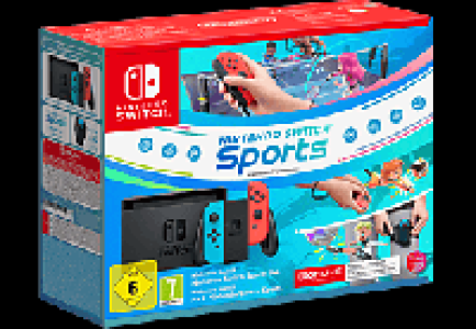 MediaMarkt Nintendo Nintendo Switch Sports-Set - Spielekonsole - Neon Rot/Neon Blau