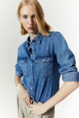 HM  Jeansbluse Slim Fit