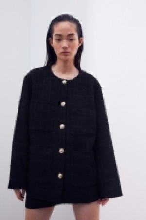 HM  Jacke mit Struktur in Oversize Fit