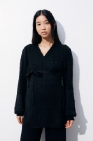 MAMA Before < After Cardigan in Pointellestrick