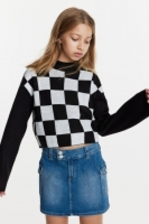 HM  Kastiger Pullover in Rippstrick