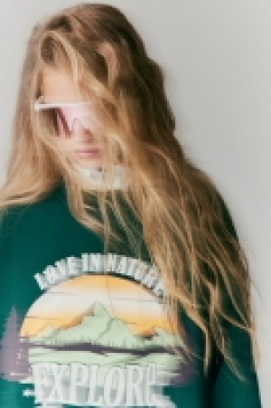 Oversized Sweatshirt mit Motiv CHF 14.95