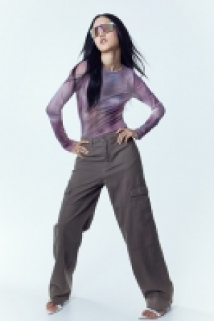 Cargohose aus Twill
