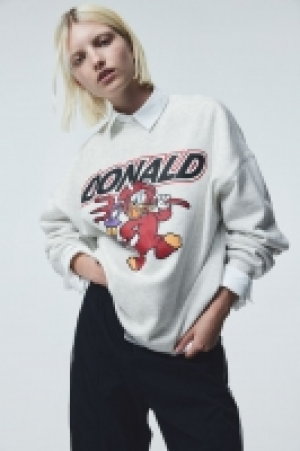 Oversized Sweatshirt mit Printmotiv CHF 12.95