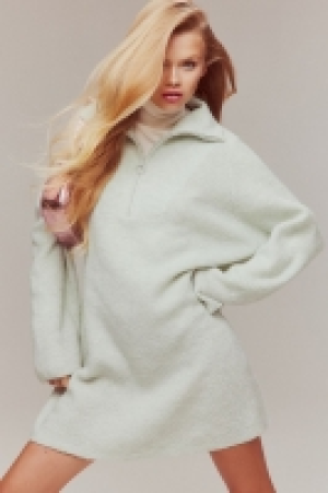 Oversized Kleid mit kurzem Zipper CHF 37.95