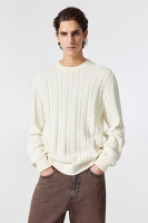 Zopfstrickpullover in Regular Fit CHF 42.95