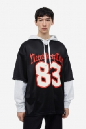 Oversized T-Shirt aus Mesh mit Print CHF 12.95