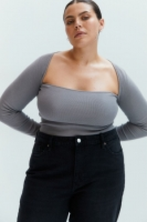 Crop-Shirt mit eckigem Ausschnitt CHF 7.95