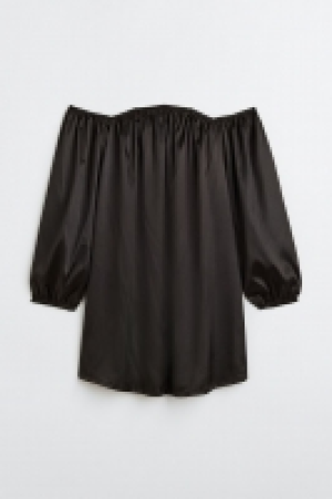 HM  Off-Shoulder-Kleid aus Satin