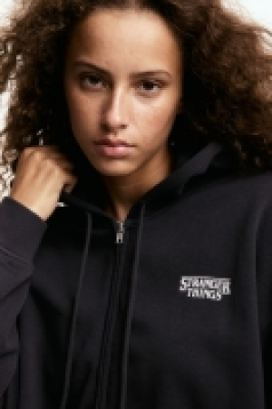 Oversized Hoodiejacke mit Print CHF 25.95