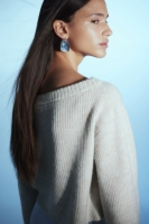 Schulterfreier Pullover