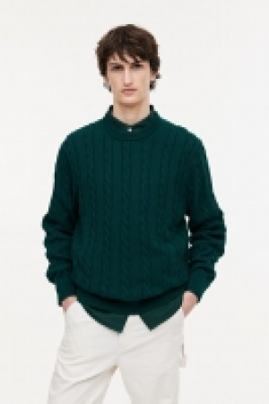 Zopfstrickpullover in Regular Fit CHF 43.95