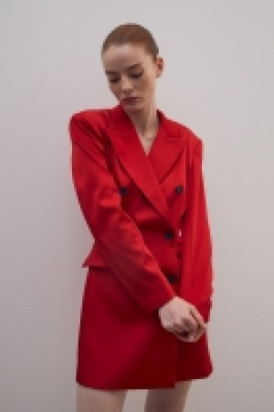 Blazerkleid aus Satin