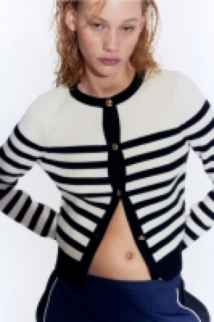 Gerippter Cardigan
