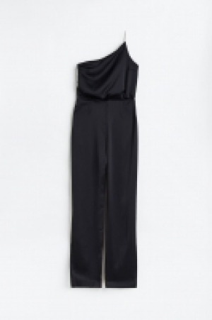 One-Shoulder-Jumpsuit mit Strassträger