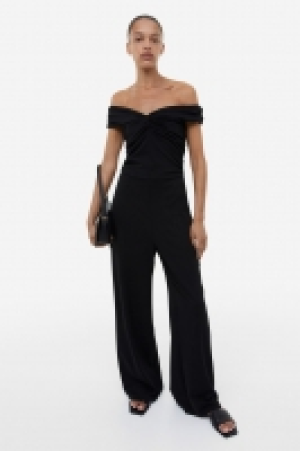 Off-Shoulder-Jumpsuit mit Twist-Detail