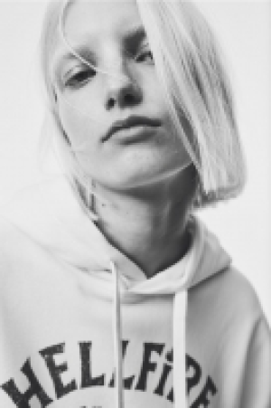 Oversized Hoodie mit Motivprint