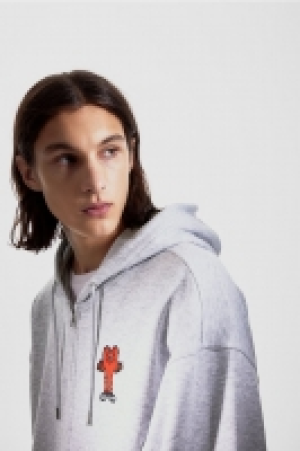 Oversized Hoodiejacke mit Zipper CHF 33.95