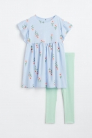 2-teiliges Set mit Kleid und Leggings