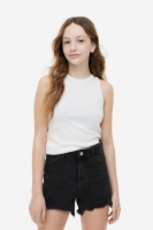 Denimshorts mit hohem Bund Relaxed Fit