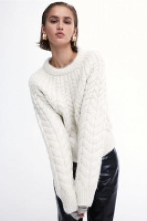 HM  Pullover mit Zopfmuster