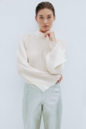 Oversized Bluse aus Crinklestoff