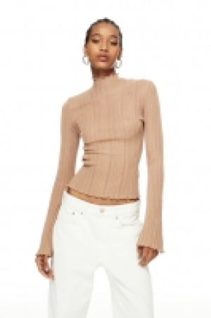 Turtleneck-Shirt in Rippstrick