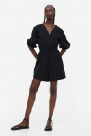 Jumpsuit mit Broderie Anglaise