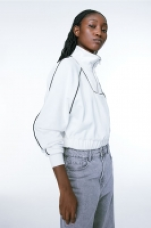 Oversized Sweatshirt mit Zipper CHF 17.95