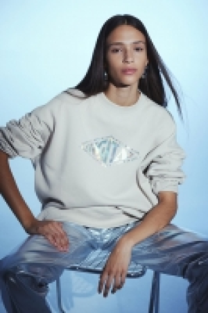 Oversized Sweatshirt mit Motiv