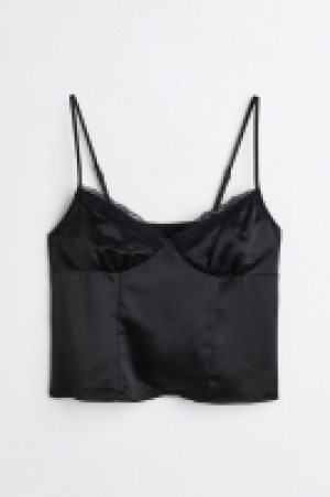 Satintop mit Spitze