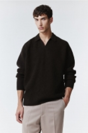 Wollpullover mit Kragen in Relaxed Fit CHF 59.95