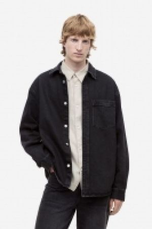 HM  Overshirt aus Denim in Regular Fit