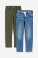HM  2er-Pack Denim-Joggpants in Relaxed Fit