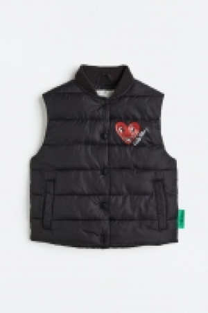 HM  Puffer-Gilet mit Print