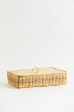 Aufbewahrungsbox aus Rattan