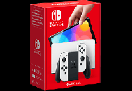 MediaMarkt Nintendo Switch (OLED-Modell) - Spielekonsole - Weiss/Schwarz