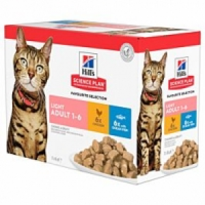 Qualipet  Hills Katze Science Plan Adult Light Nassfutter Mixed Multipack