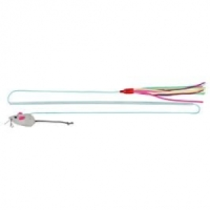 Trixie Spielangel mit 2 Spielzeugen 40cm