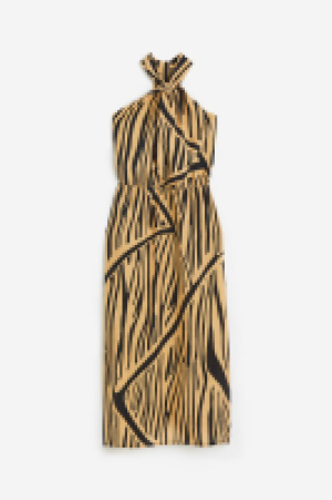 Drapiertes Neckholderkleid